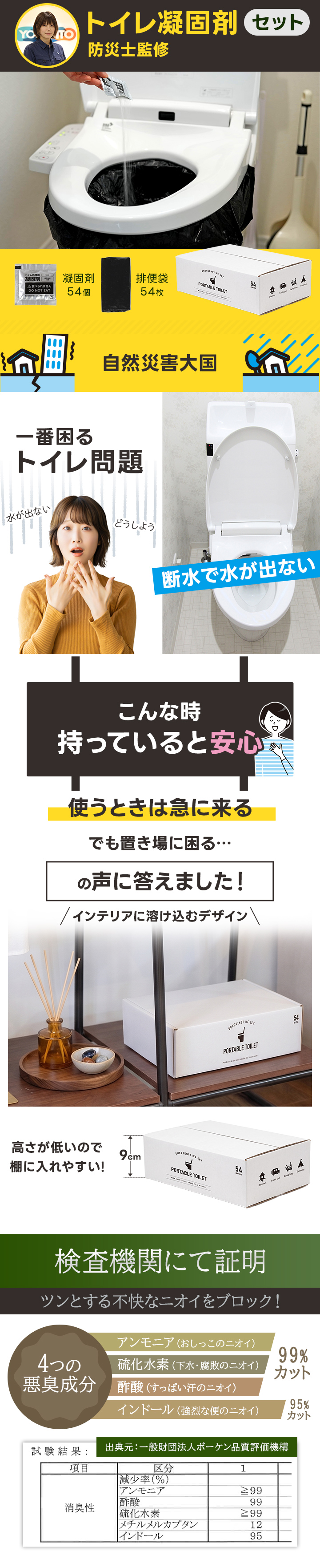 QC-TCS_トイレ凝固剤セット