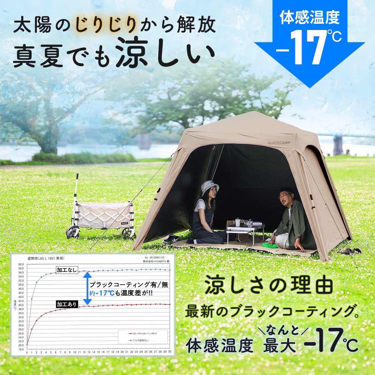 ワンタッチタープ 2.5m QC-TPI250 | 【公式】クイックキャンプ