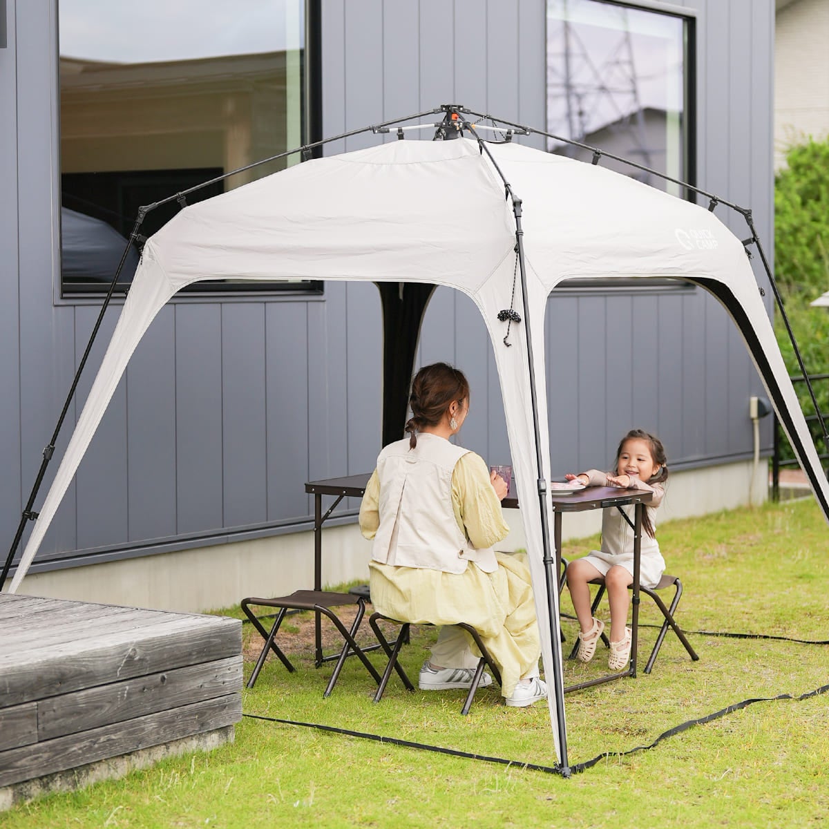 ワンタッチタープ 2.5m フラップ付き QC-TP250 | クイックキャンプ
